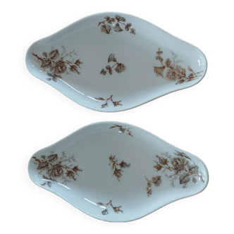 Porcelain bowls Ax Jullien Vierzon