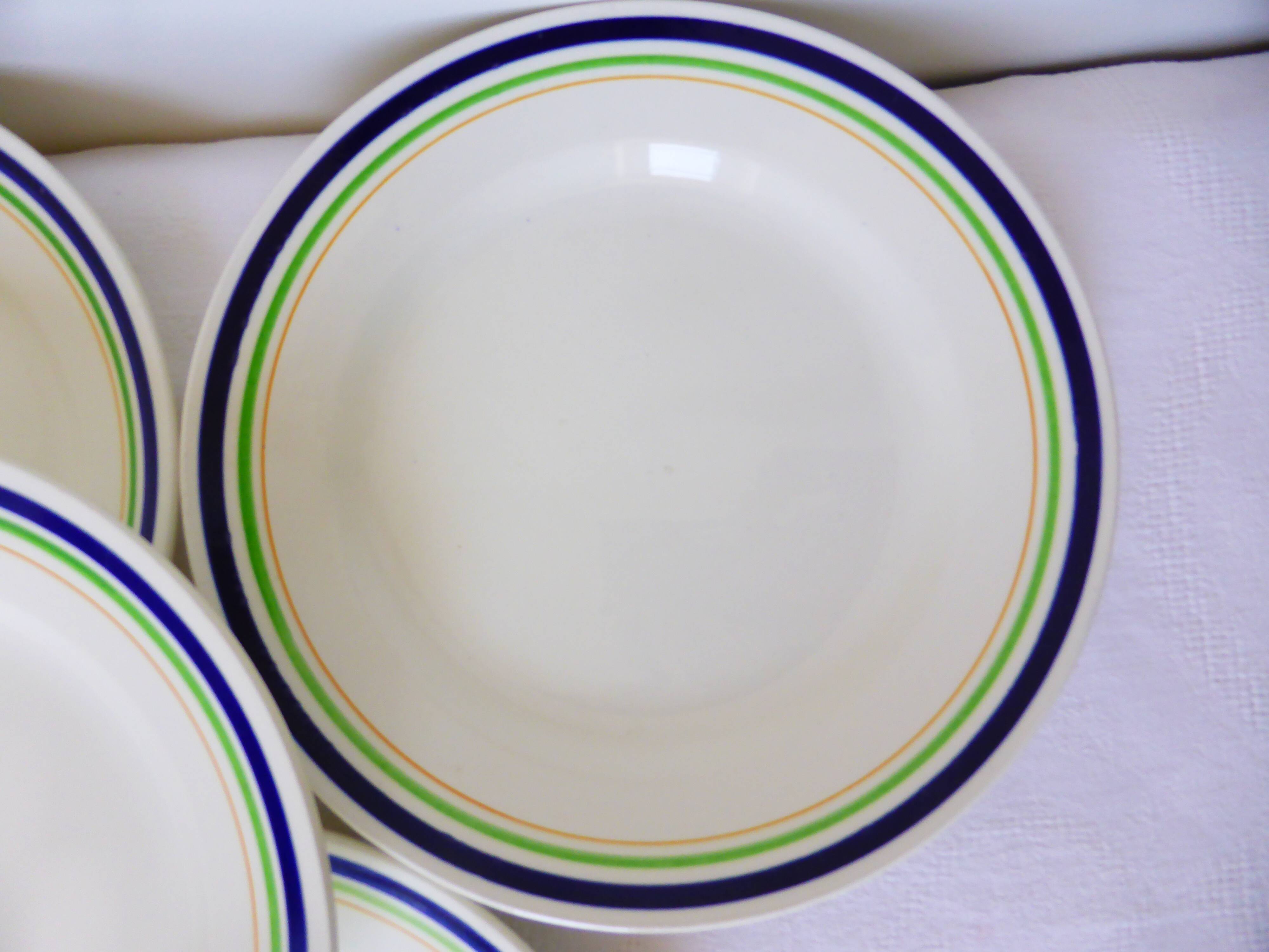 5 flat plates of Gien model Georges 210642