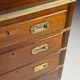 Campaign chest of drawers mahogany 19th century