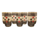 7 vintage glasses decor card game