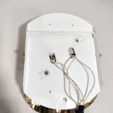 Aplique de pared de cristales. Italia, 1980s.