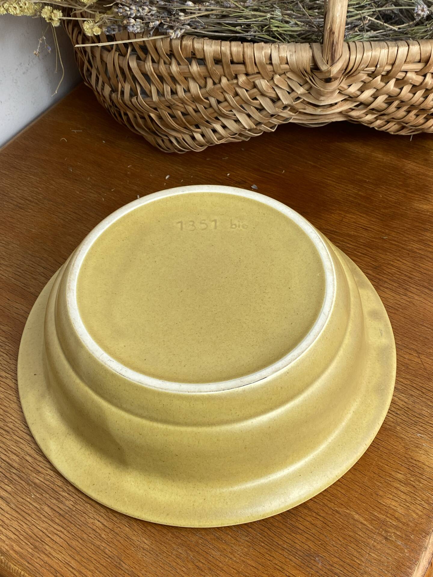 Earthenware salad bowl, Lunéville, 1970