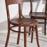 Anciennes chaises Thonet en bois courbé (c.1940). Ensemble de 4 pièces