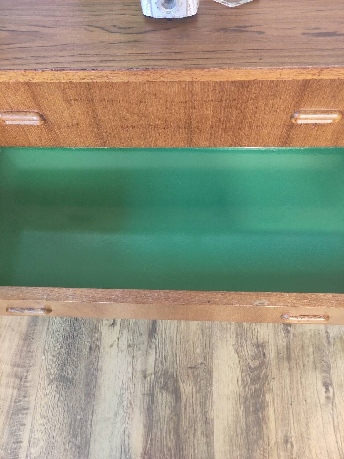 Scandinavian teak and metal sideboard