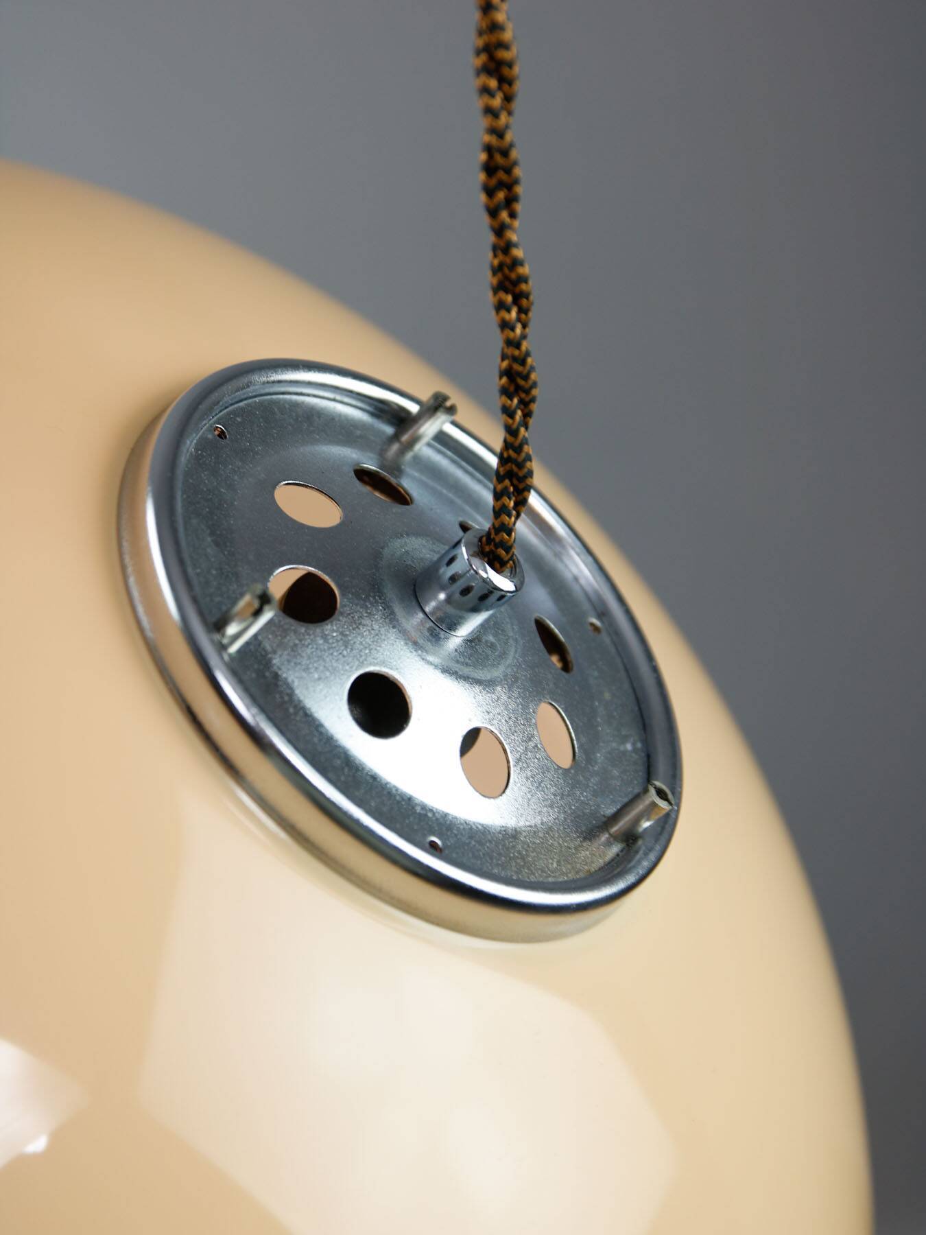 Space Age Brown Jolly Pendant Lamp from Guzzini, 1960s