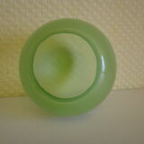 Table lamp, art deco, opaline, marble, bronze patinated metal, 30s/40s