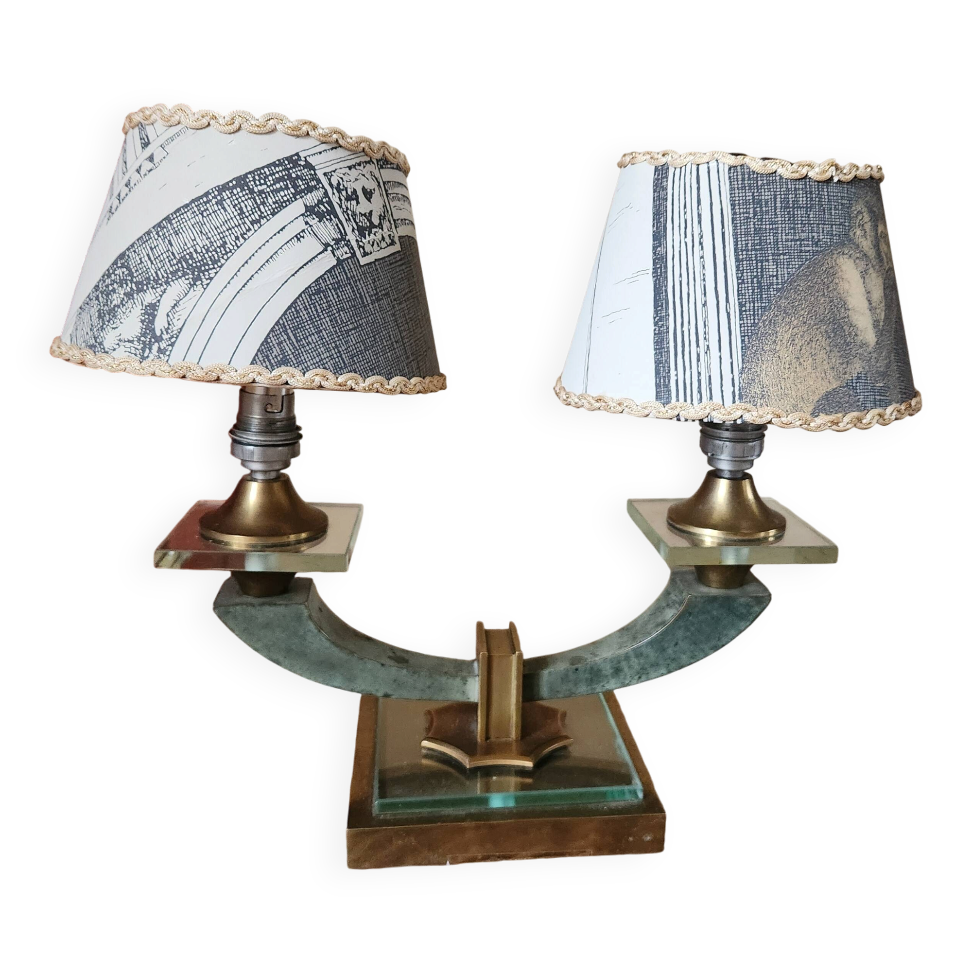 Art Deco desk lamp in the style of Adnet