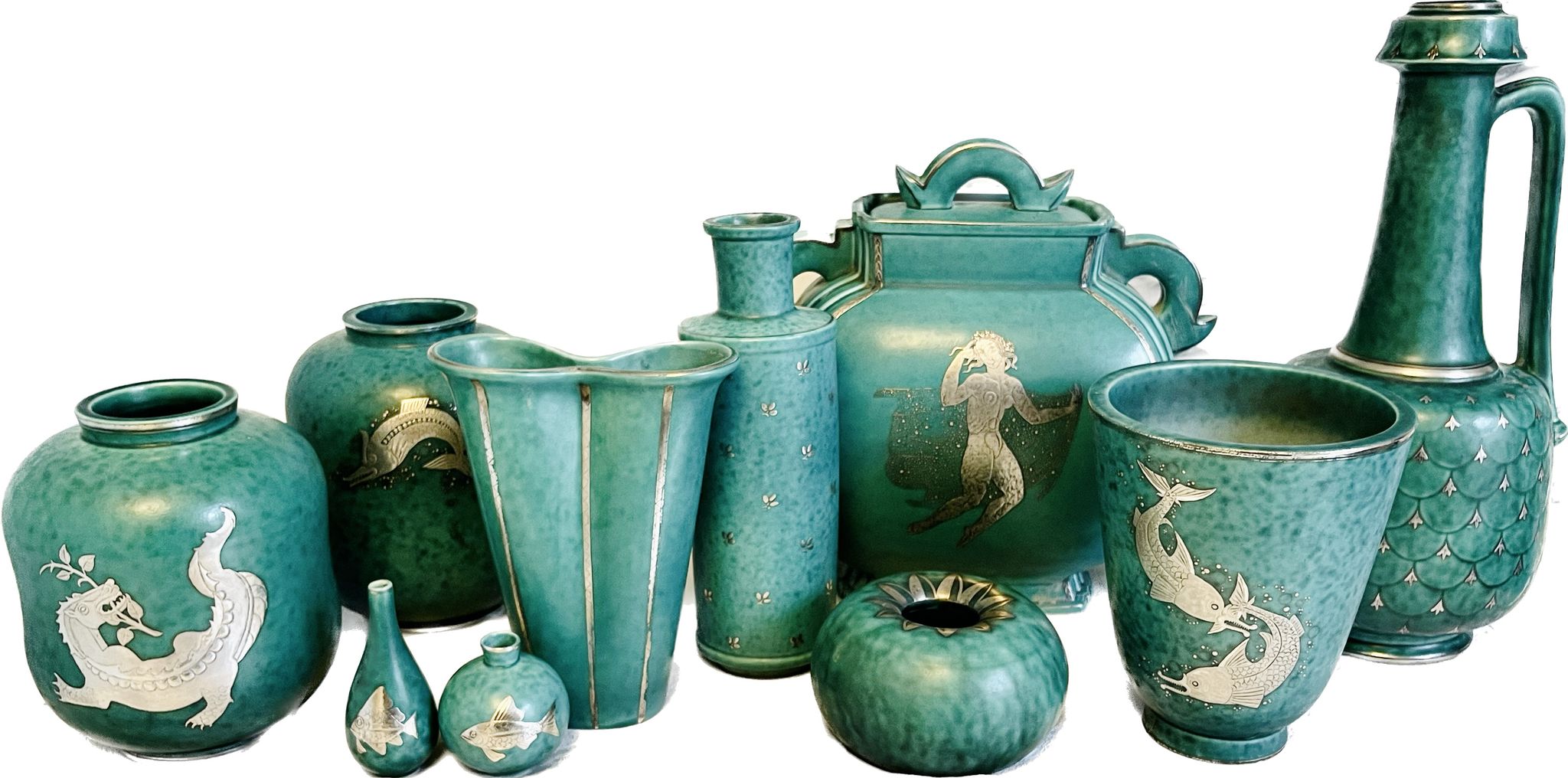 Vase Gustavsberg argenta wilhelm kage