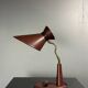 Midcentury leather wrapped French desk lamp style of Jacques Adnet, 1950s