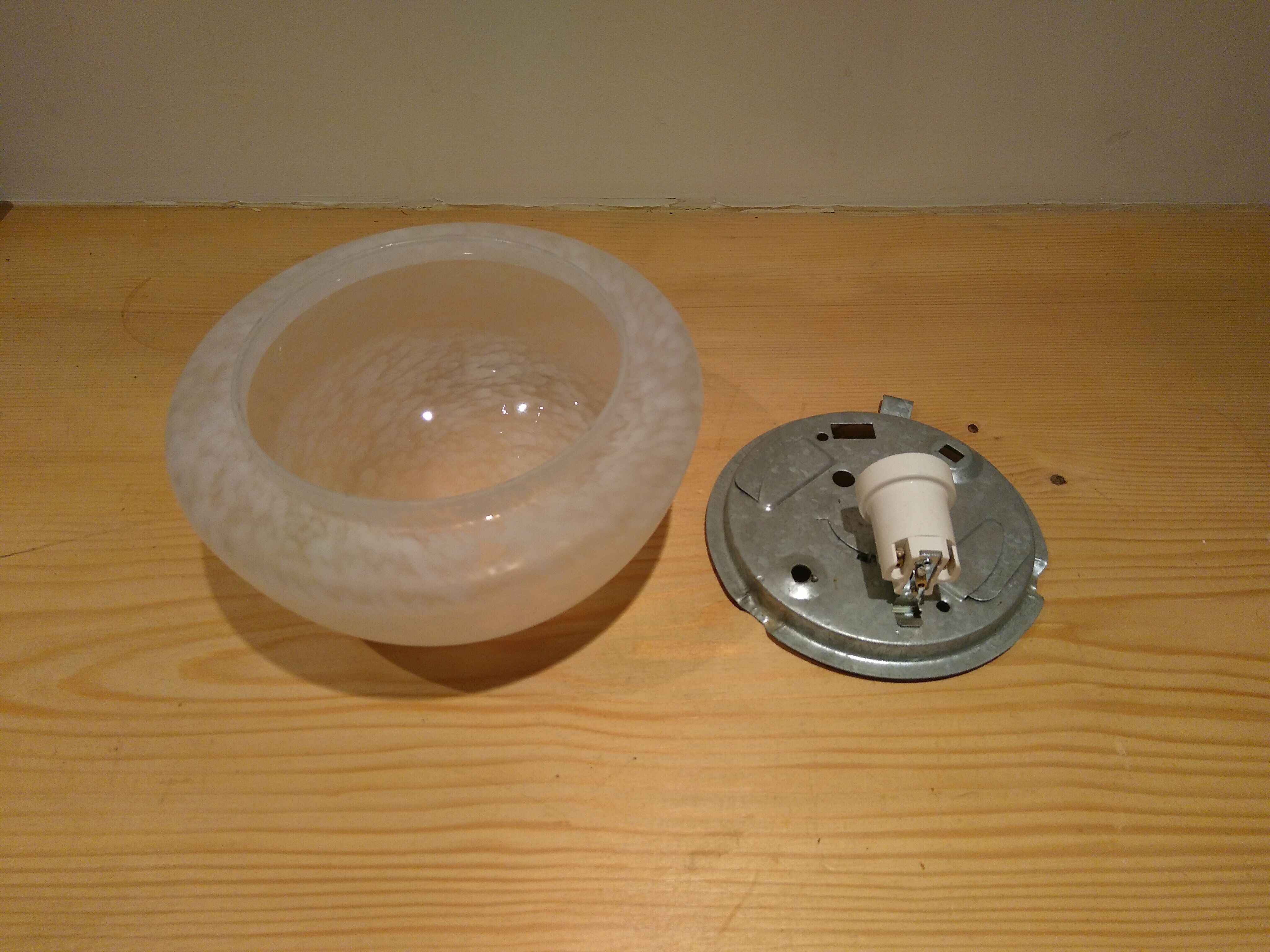 Speckled glass ceiling