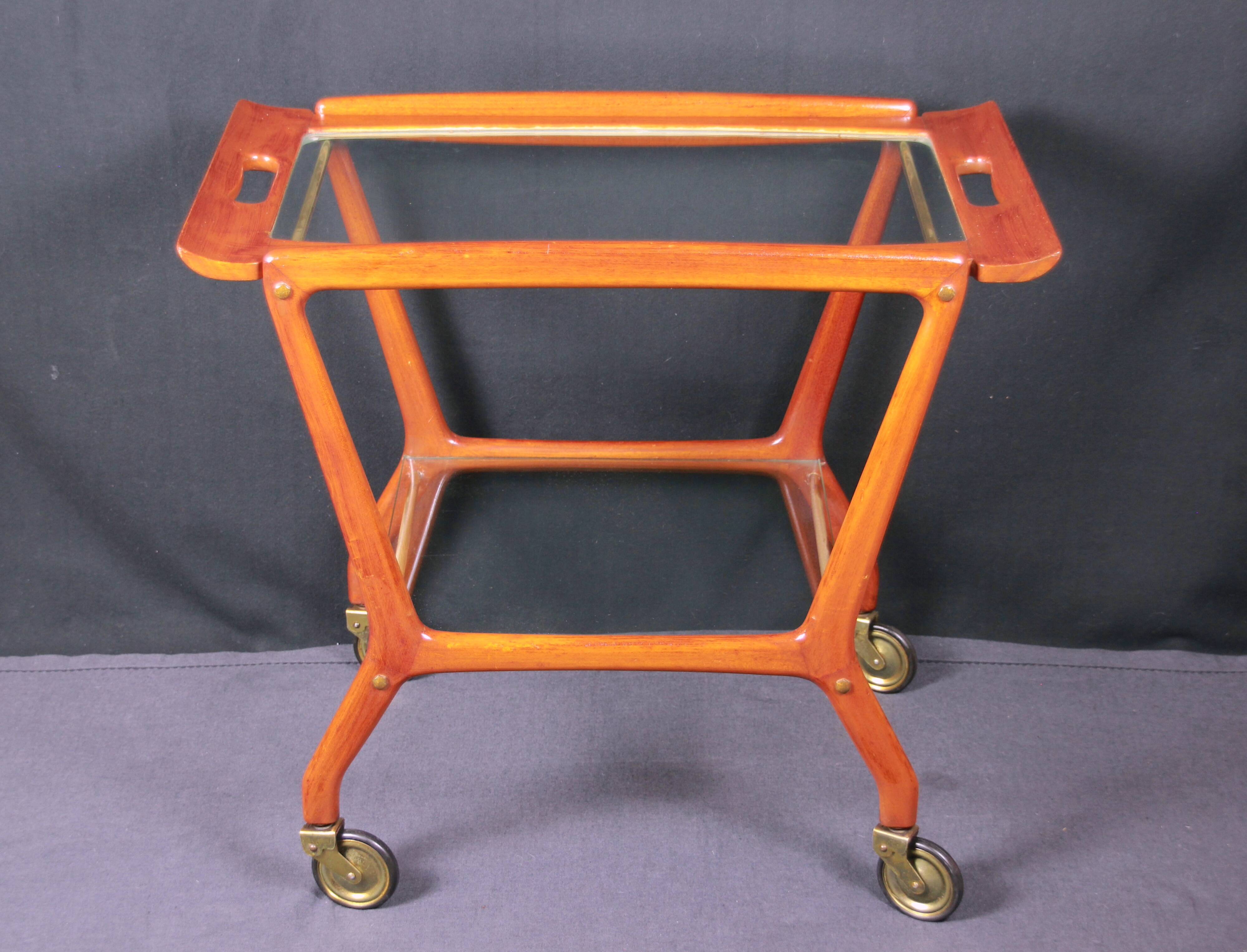 Italian Serving Trolley, Ico Parisi Style for Angelo de Baggis, 1950s
