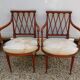 Paire de fauteuils art nouveau en acajou