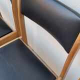 Series of 4 vintage Scandinavian chairs 1950