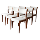 Set of 6 1960s Scandinavian teak dining chairs