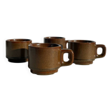 Stoneware coffee mugs