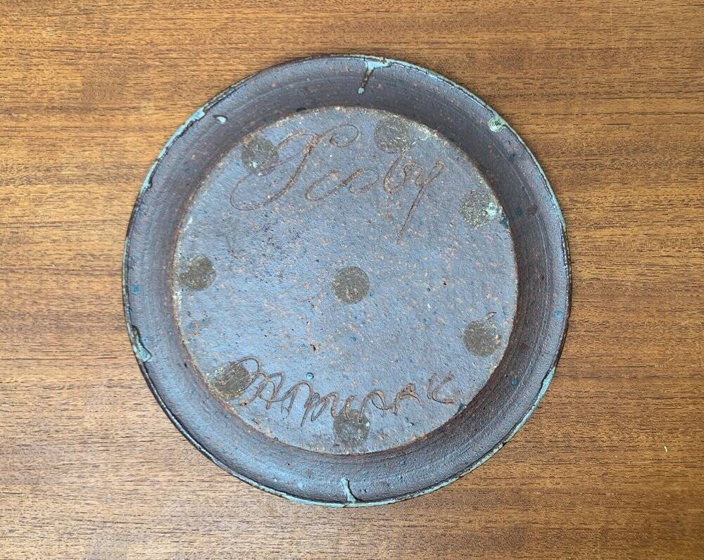 Mid-century studio pottery bowl from Visby, Denmark, 1960s.