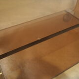 Vintage plexiglas coffee table by Michel Dumas