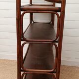 Bamboo rattan shelf 1970