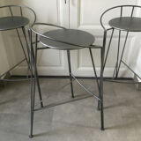 Stools model "lune d'argent" by Pascal Mourgue Fermob edition 1980