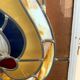 Double doors of passage in stained glass Art Deco XX century