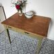 Khaki farm table