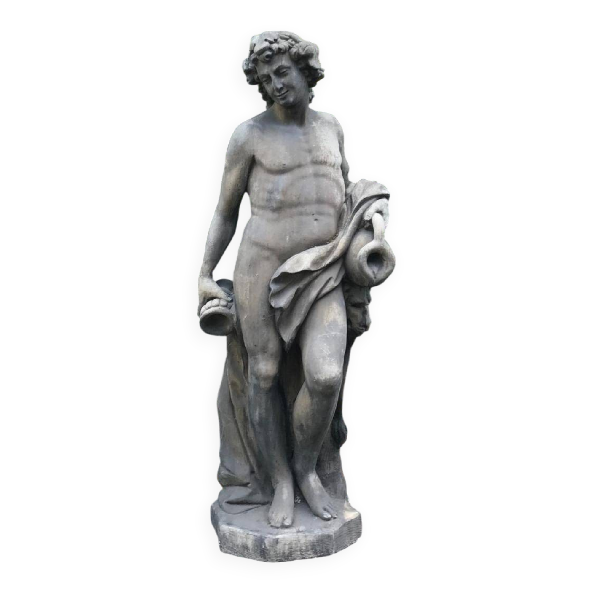 Reconstituted stone garden statue