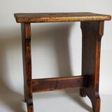 Stool of auxiliary Art-popular in old solid wood