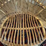 Pair of vintage rattan armchairs – 60s/70s design