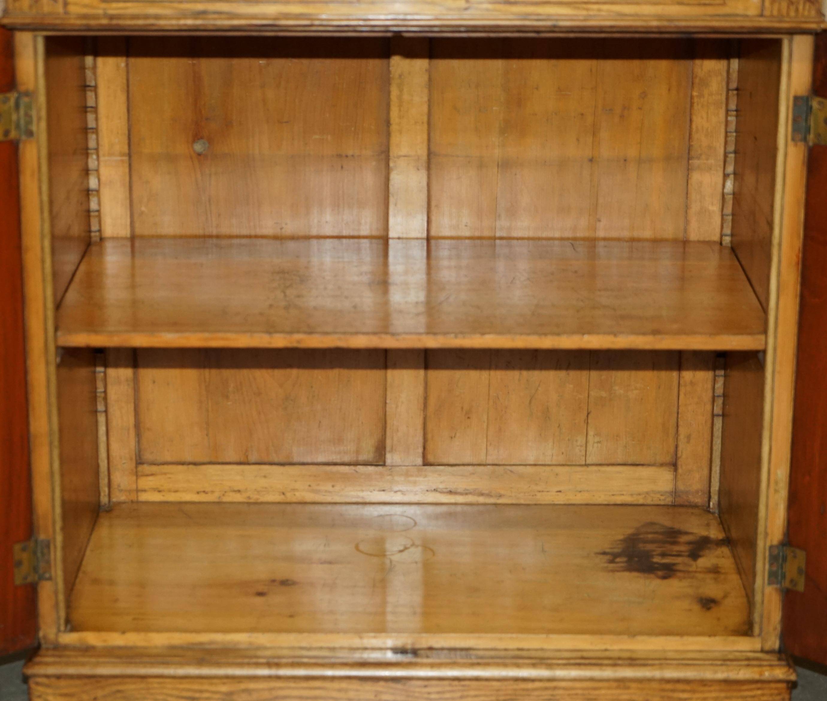 Victorian library 1840 A Blain & Son Liverpool in pollard oak
