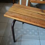 School wooden bench 70s