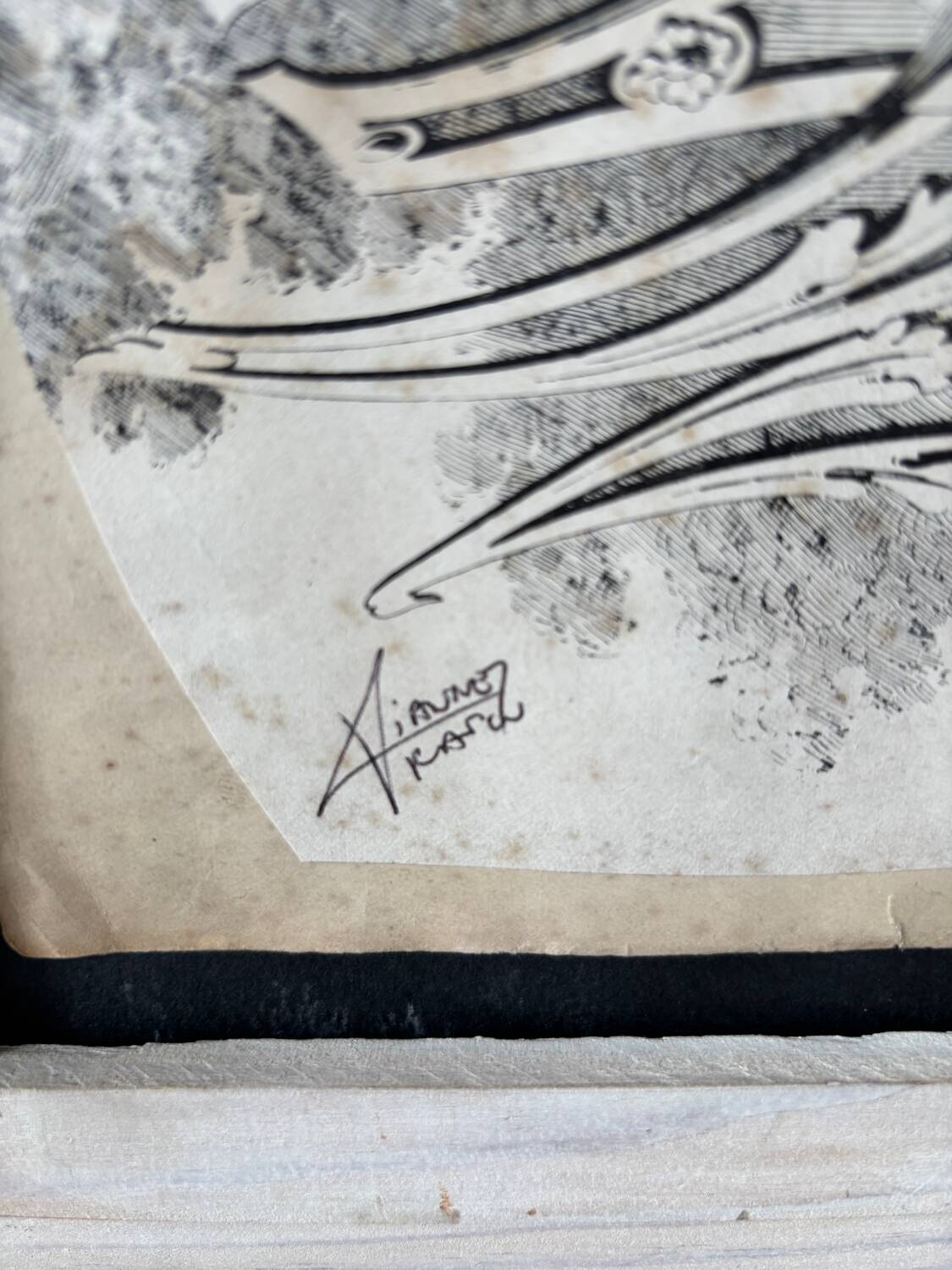 Modern signed collage