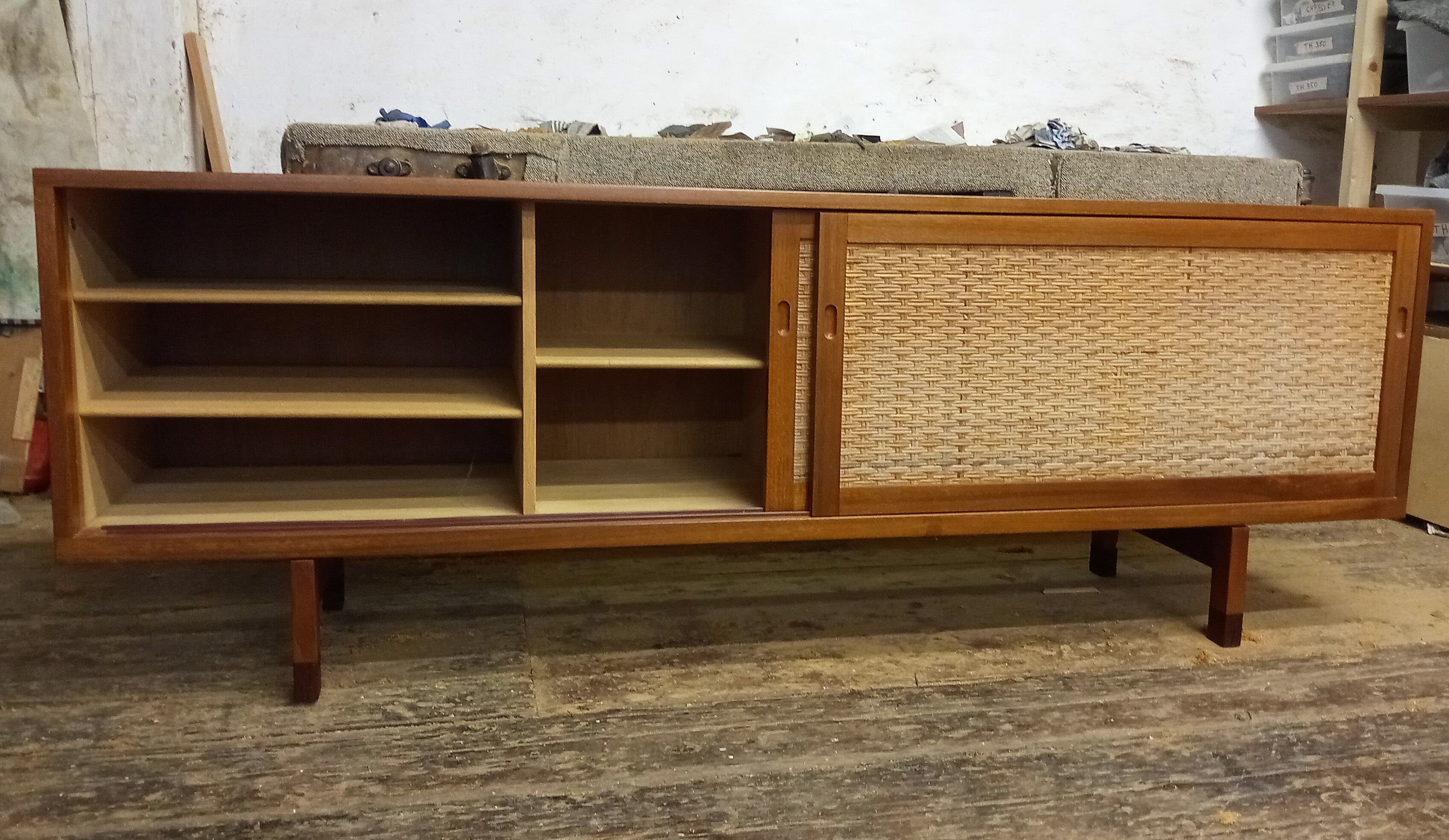 Rare sideboard by Hans Wegner for Ry Möbler, RY-26 in teak