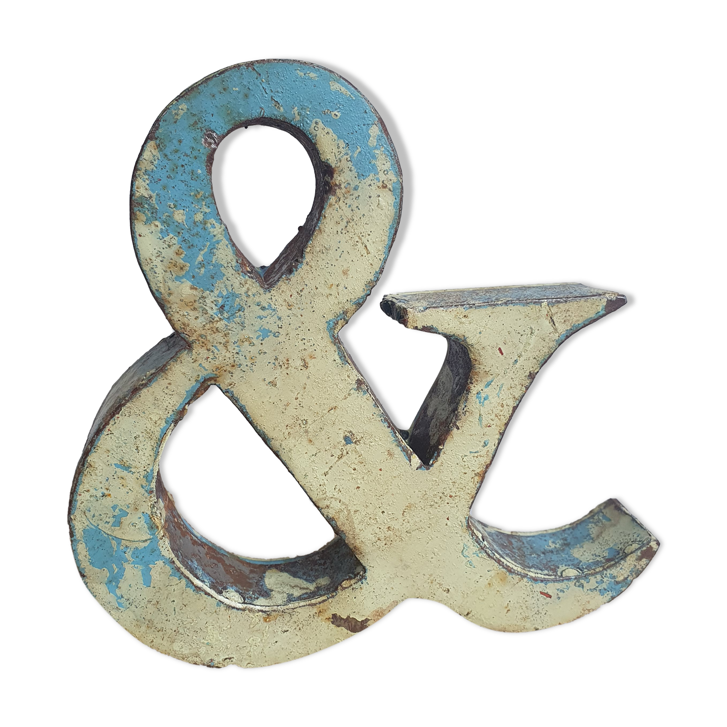 Ancient iron letter