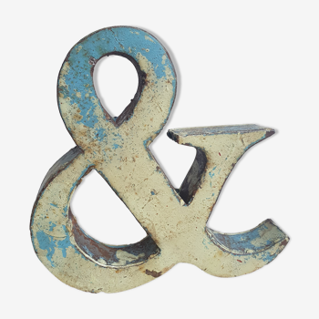 Ancient iron letter