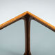 Jacob Brink sidetable in rosewood with smoked glass top