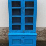 Vaisselier en bois bleu