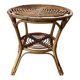 Rattan side table
