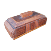 Carved wooden box