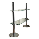 Vitrotub chrome metal shelf on legs