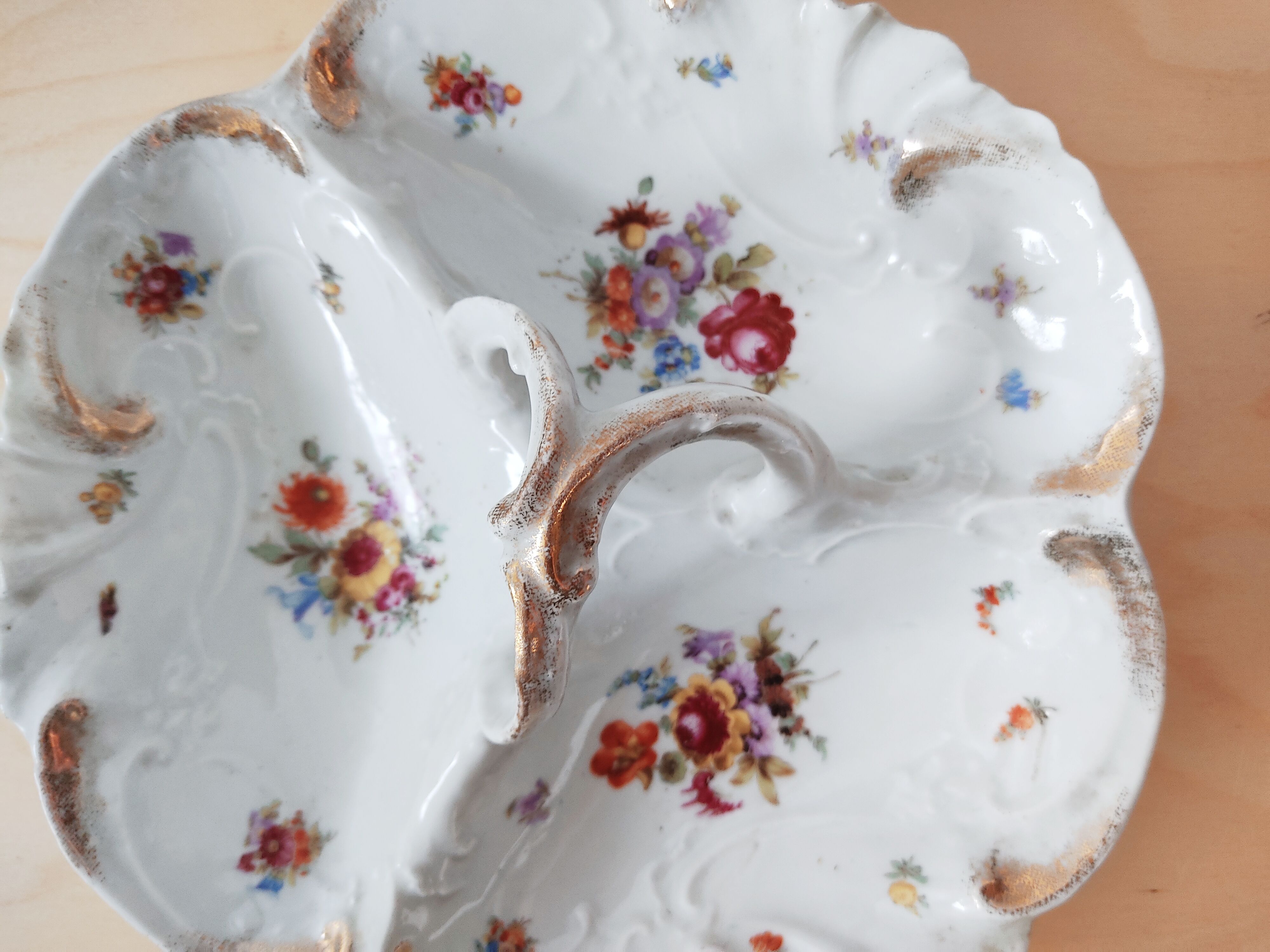 Anseed flower porcelain dish