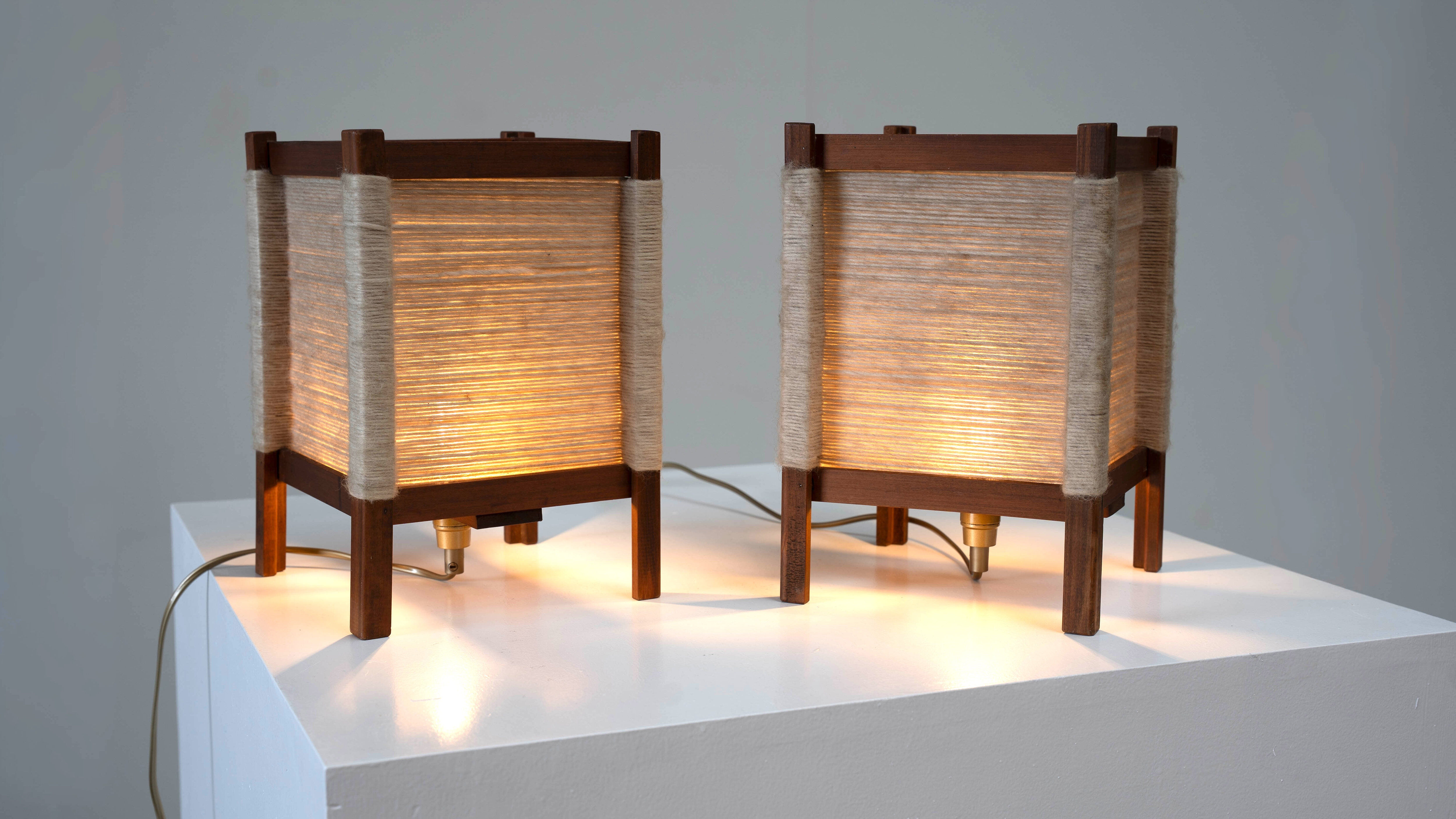 Set of two French table lamps