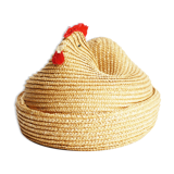 Old wicker chicken basket