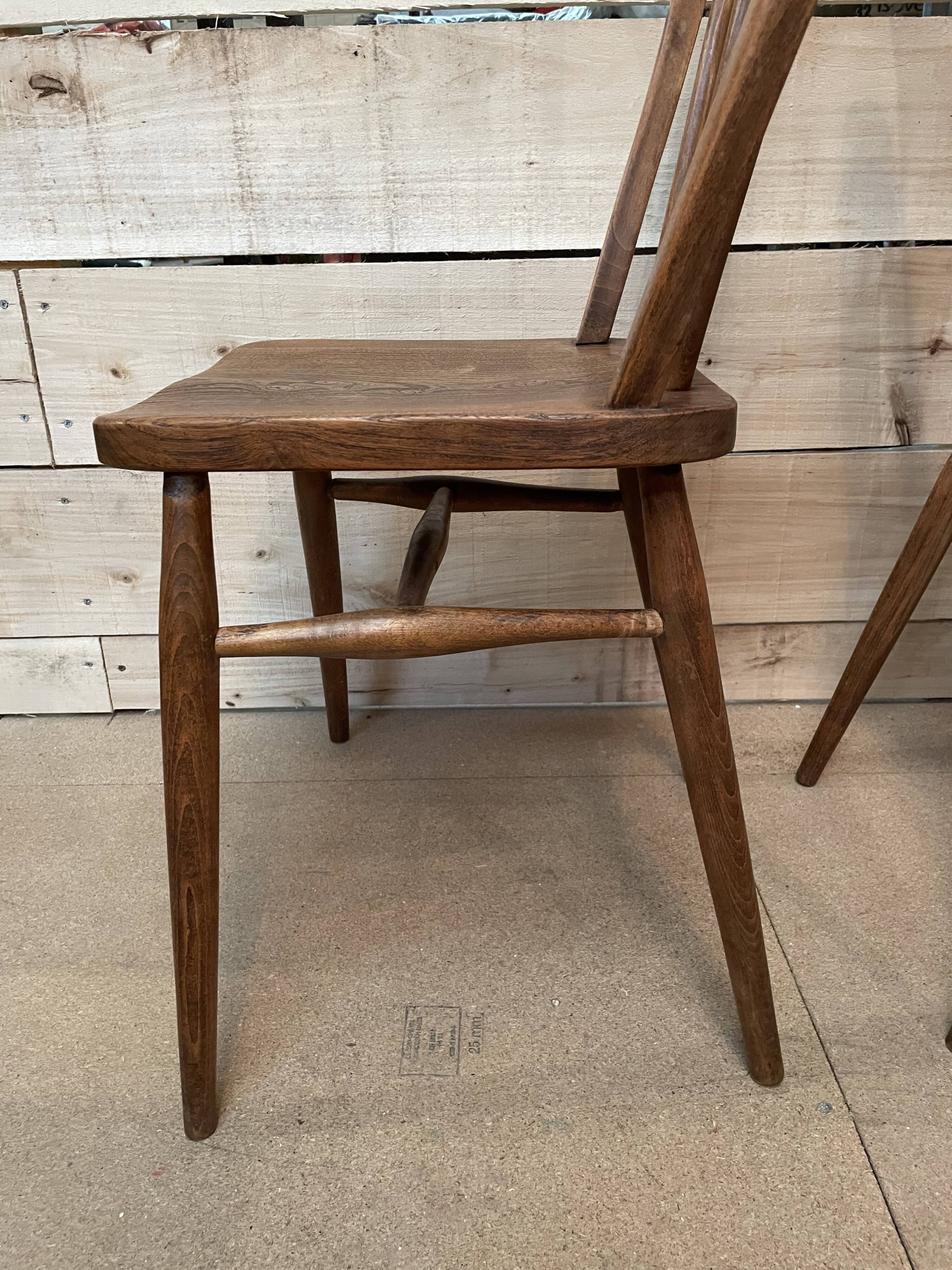 Pair chair Windsor vintage year 50/60