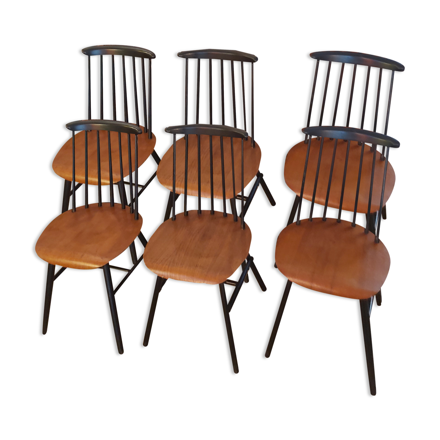 Set de 6 chaises Fanett d'Ilmari Tapiovaara