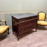Commode En Acajou D’époque Louis XVI XVIII Eme Siècle