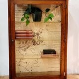 Wooden wall display case