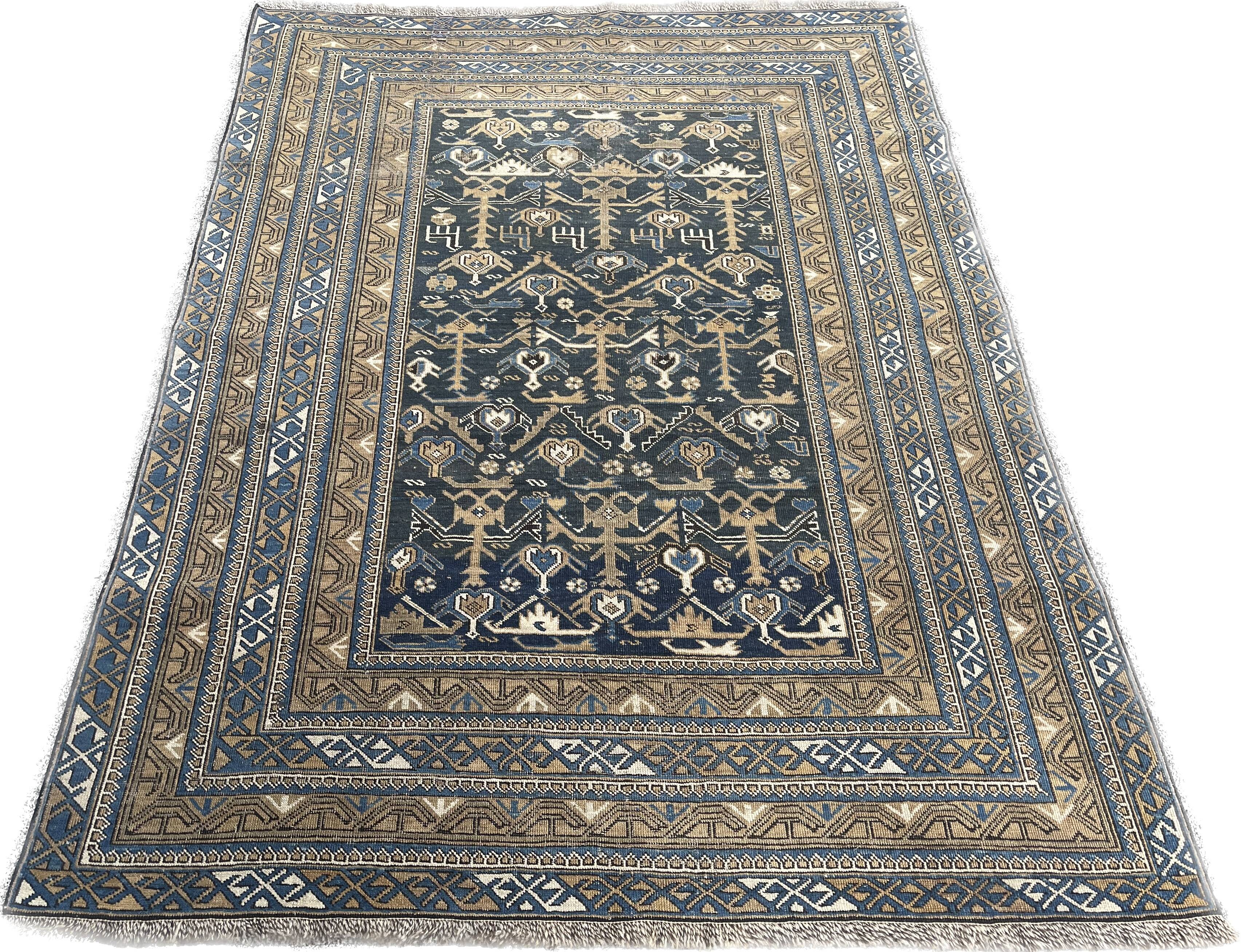 Antique Caucasian Shirvan Carpet