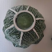 Important cabbage soup tureen and its vintage earthenware dish.