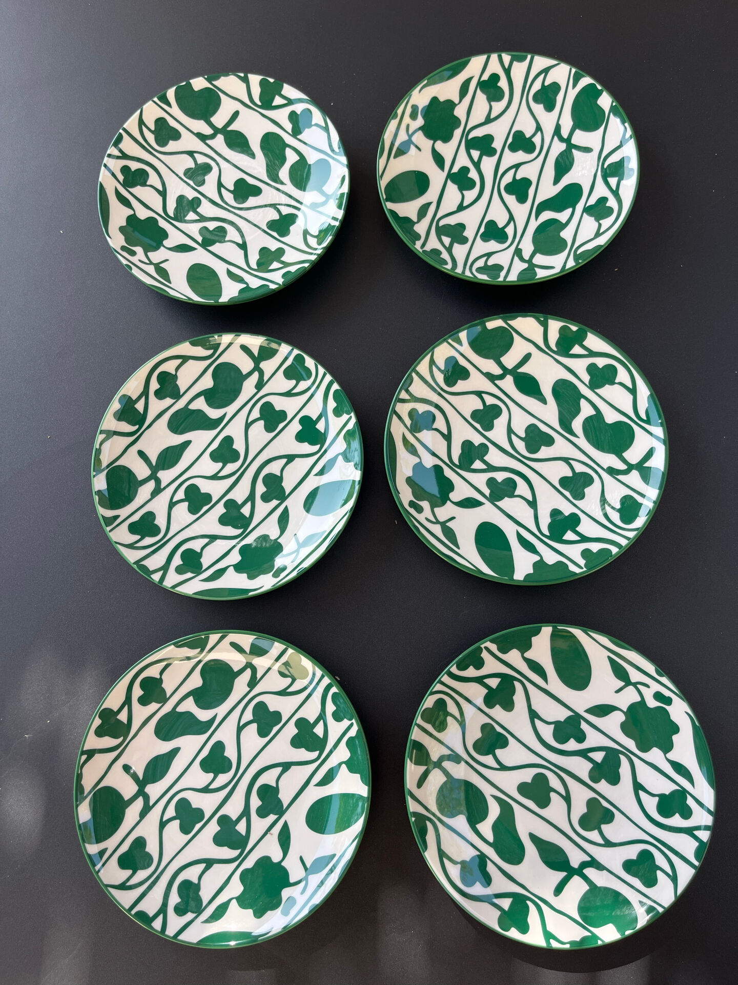 Lot of 6 or 12 dessert plates Caroline by Benoist