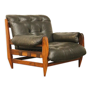 Fauteuil par Jean Gillon Rodeio pour Italma Wood Art